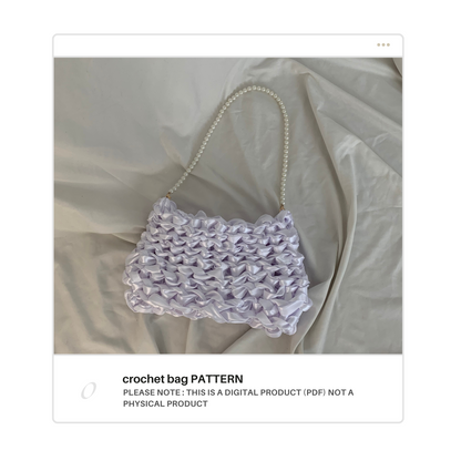 Pattern - ribbon crochet bag