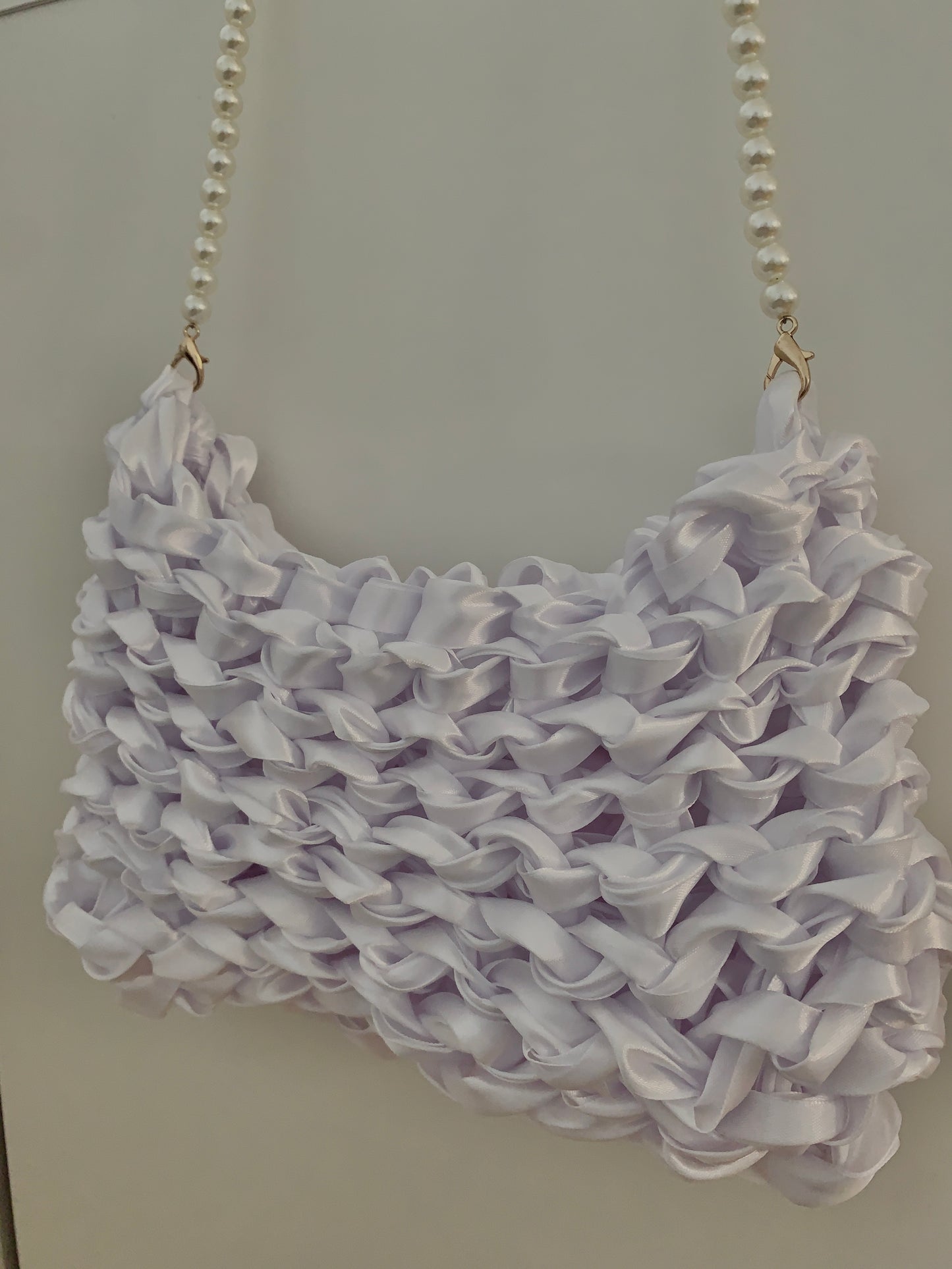 Pattern - ribbon crochet bag